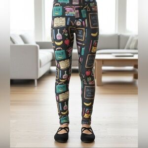 S/L NEW Girls School Theme Leggings, Buttery Soft Yoga Pants, Mom & Me Leggings